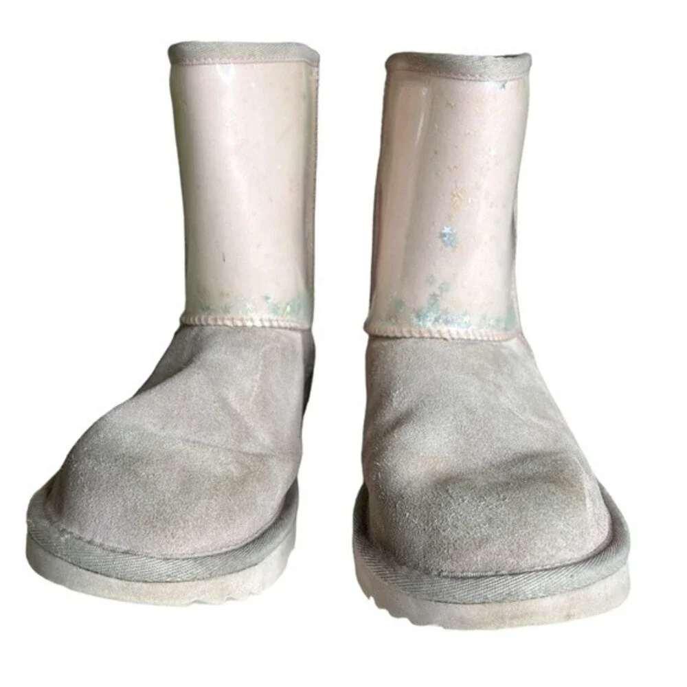 Toddler UGG Kids Classic II Clear Glitter Size 6